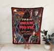 Horror Movie Characters Jason Voorhess Michael Myers Freddy Merry Christmas Xmas Gift Premium Quilt Blanket Size Throw, Twin, Queen, King, Super King