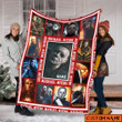 Custom Name Michael Myers Halloween Movie 2022 Horror Movie Merry Christmas Happy Xmas Gift Xmas Tree Premium Quilt Blanket Size Throw, Twin, Queen, King, Super King