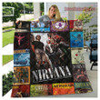 Nirvana Band Album Cover Merry Christmas Xmas Gift Premium Quilt Blanket Size Throw, Twin, Queen, King, Super King