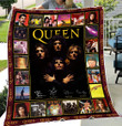 QUEEN Rock Band Albums Cover Queen Members Signatures Merry Christmas Xmas Gift Premium Quilt Blanket Size Throw, Twin, Queen, King, Super King