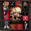 Buffy The Vampire Slayer Merry Christmas Xmas Gift Premium Quilt Blanket Size Throw, Twin, Queen, King, Super King