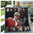 Elton John Album Cover Merry Christmas Xmas Gift Premium Quilt Blanket Size Throw, Twin, Queen, King, Super King