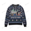 Spirited Away Characters Merry Christmas Studio Ghibli Xmas Gift Xmas Tree Ugly Sweater