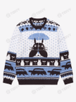 My Neighbor Totoro Merry Christmas Studio Ghibli Xmas Gift Xmas Tree Ugly Sweater