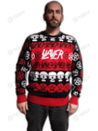Slayer Pentagram & Skulls Merry Christmas Music Xmas Gift Xmas Tree Ugly Sweater