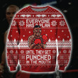 Mike Tysons Punched In The Mouth Merry Christmas Xmas Gift Xmas Tree Ugly Sweater