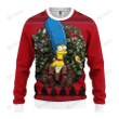 Anselm Marge Simpson The Simpsons Family Merry Christmas Xmas Gift Xmas Tree Ugly Sweater