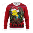 Burns Simpsons The Simpsons Family Merry Christmas Xmas Gift Xmas Tree Ugly Sweater
