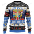 Merry Trekmas Star Trek Trek The Halls Merry Christmas Xmas Gift Xmas Tree Ugly Sweater