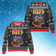 Merry Kissmas Kiss Band Merry Christmas Xmas Gift Xmas Tree Ugly Sweater