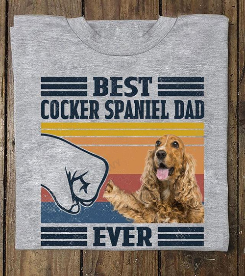 English Cocker Spaniel Lover Best Cocker Spaniel Dad Ever Dog Lover Vintage Graphic Unisex T Shirt, Sweatshirt, Hoodie Size S - 5XL
