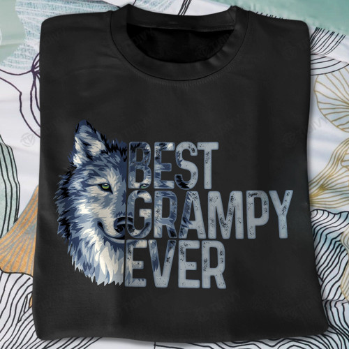 Wolf Best Grampy Ever Graphic Unisex T Shirt, Sweatshirt, Hoodie Size S - 5XL