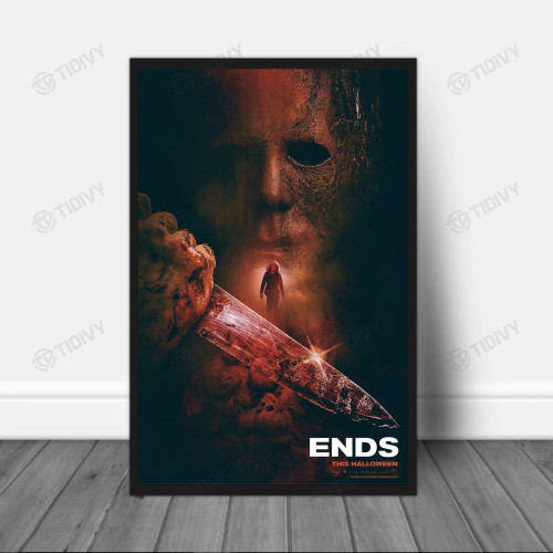 Halloween Ends 2022 New Movie Horror Movie Halloween 2022 Michael Myers Wall Art Print Poster