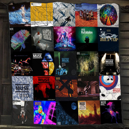 Muse Band Rock Music Album Cover Merry Christmas Xmas Gift Premium Quilt Blanket Size Throw, Twin, Queen, King, Super King
