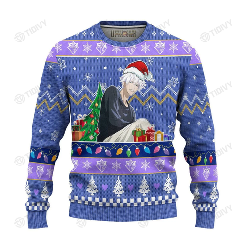 Gojo Jujutsu Kaisen Anime Manga Merry Christmas Xmas Gift Xmas Tree Ugly Sweater