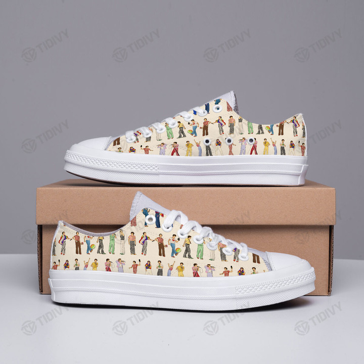 Harry Styles Love On Tour 2022 Outfit Harry's House Low Top Canvas Shoes