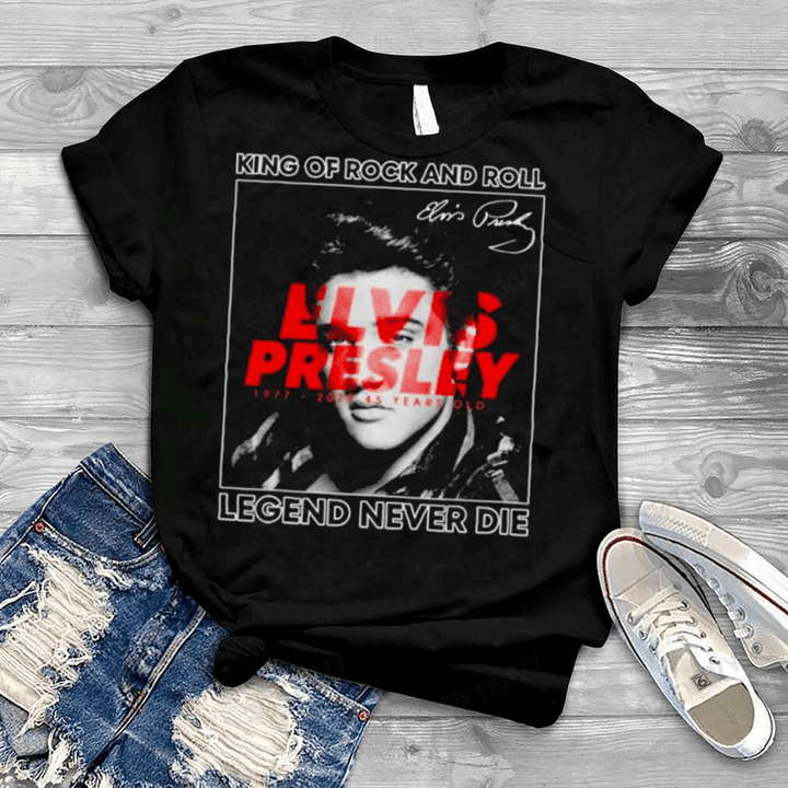 45 Years Of The Death Of Elvis Presley Thank You For The Memories 1977 2022 Graphic Unisex T Shirt, Sweatshirt, Hoodie Size S - 5XL