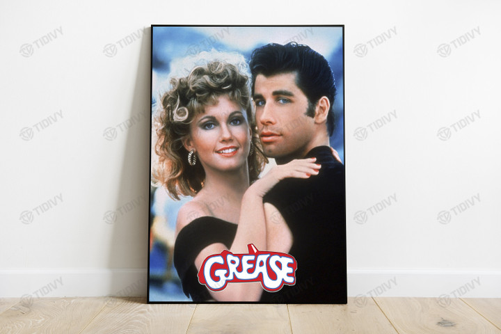 Grease Movie Olivia Newton-John John Travolta Classic Film Create Your Own Wall Art Print Poster