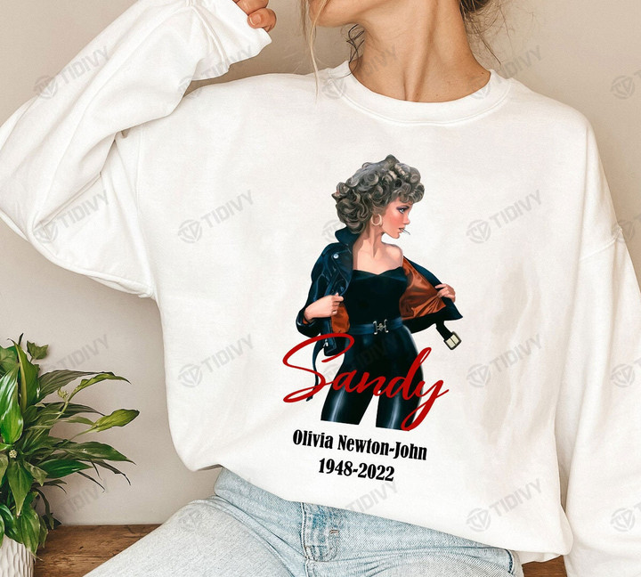 Olivia Newton-John Xanadu Grease Sandy Olivia Newton 1948-2022 Thank You For The Memories Graphic Unisex T Shirt, Sweatshirt, Hoodie Size S - 5XL