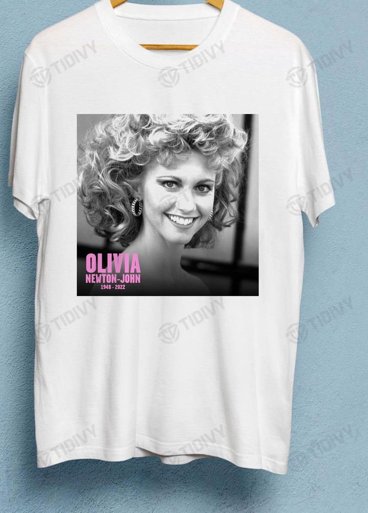 Rip Olivia Newton-John Rest in Peace Olivia Thank You For The Memories 1948-2022 Retro Vintage Graphic Unisex T Shirt, Sweatshirt, Hoodie Size S - 5XL