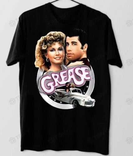 Grease Jonh Travolta and Olivia Newton-John RIP Olivia Newton Thank For The Memories 1948 2022 Graphic Unisex T Shirt, Sweatshirt, Hoodie Size S - 5XL