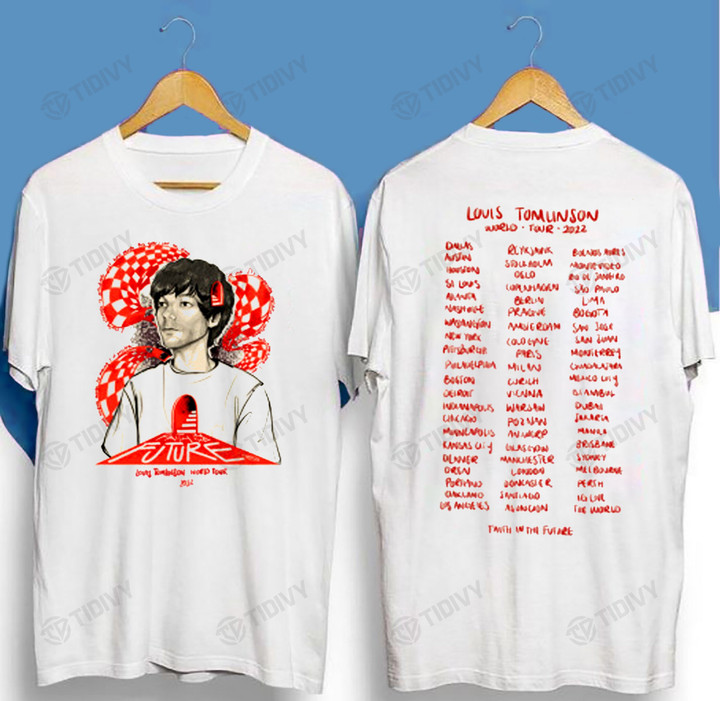 Louis Tomlinson World Tour 2022 Louis Tomlinson Vintage Two Sided Graphic Unisex T Shirt, Sweatshirt, Hoodie Size S - 5XL