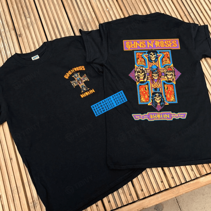Guns N Roses Dublin Marlay Park Event Tour 2022 Europe T Shirt S-5xl Two Sided Graphic Unisex T Shirt, Sweatshirt, Hoodie Size S - 5XL
