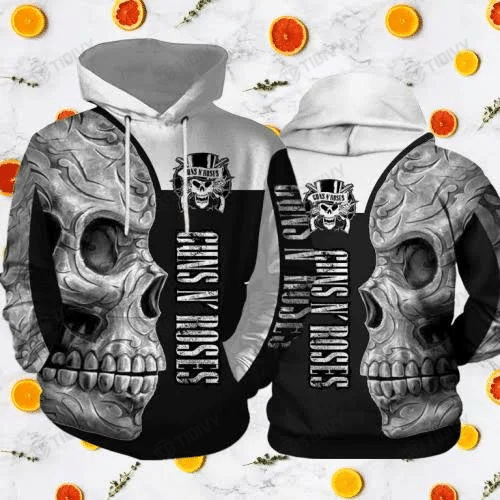 Guns N Roses Skull Rock n Roll Music Band 3D All Over Printed Shirt, Sweatshirt, Hoodie, Bomber Jacket Size S - 5XL