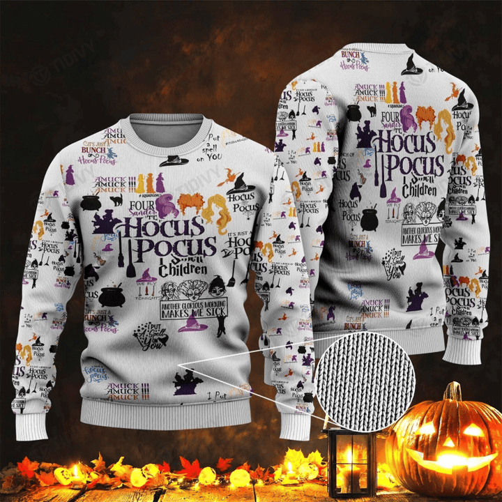 Hocus Pocus We're Back Witches Christmas Ugly Sweater Hocus Pocus 2 Hallowen Movie 2022 Ugly Sweater