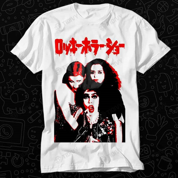 Rocky Horror Picture Show 1975 Japanese Frank N Furter Vintage Music Best Movie Halloween Graphic Unisex T Shirt, Sweatshirt, Hoodie Size S - 5XL