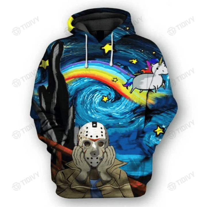 Jason Voorhees Friday the 13th Halloween Horror Movie Happy Halloween 3D All Over Printed Shirt, Sweatshirt, Hoodie, Bomber Jacket Size S - 5XL