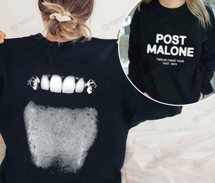 Post Malone Tour 2022 Post Malone Twelve Carat Tour 2022 2023 Two Sided Graphic Unisex T Shirt, Sweatshirt, Hoodie Size S - 5XL