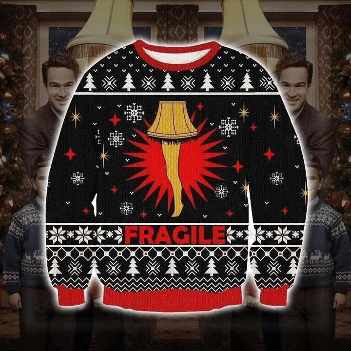 Fragile Led Lamp Funny A Christmas Story Movie Christmas Classic Movie Merry Xmas Ugly Sweater