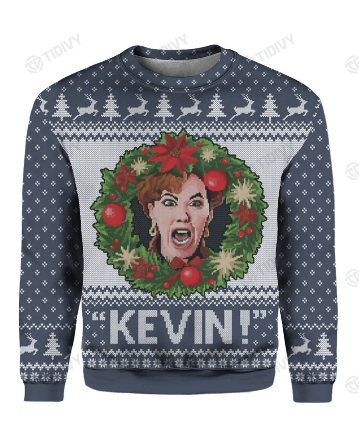 Kevin Home Alone Funny Christmas Classic Movie Merry Christmas Xmas Tree Xmas Gift Ugly Sweater