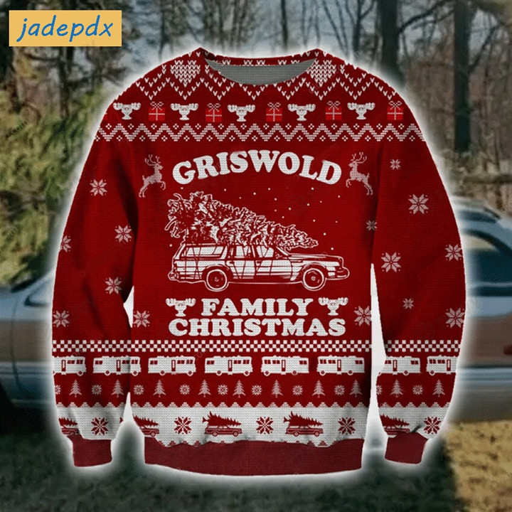 Grisworld Family Christmas Christmas Vacation Christmas Classic Movie Merry Christmas Xmas Tree Xmas Gift Ugly Sweater