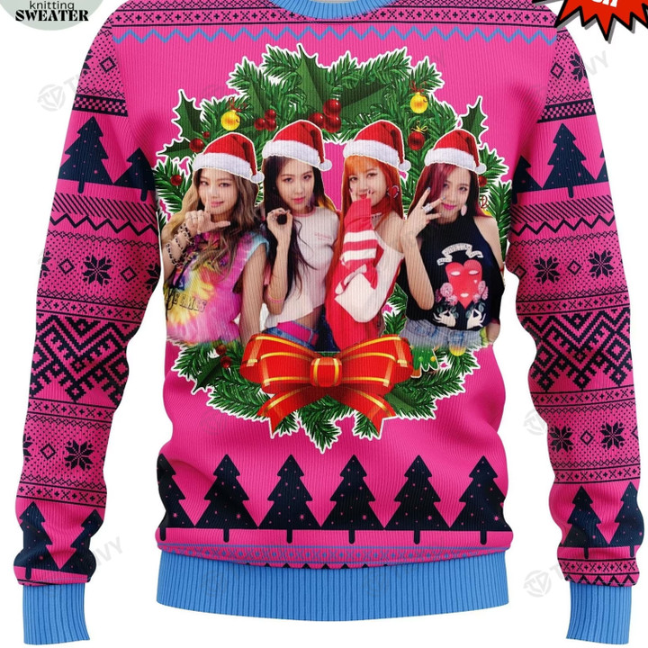 Blackpink Born Pink World Tour 2022 Pink Venom New Album Merry Christmas Xmas Tree Xmas Gift Ugly Sweater