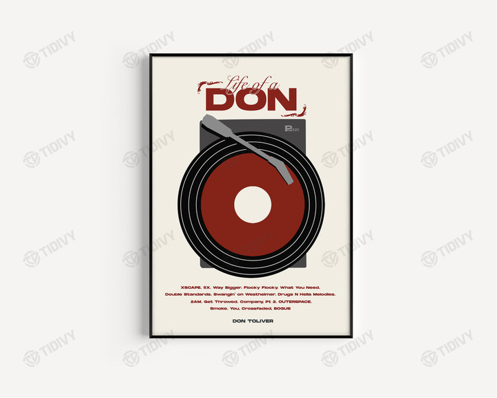 Life of a Don Don Toliver Vinyl Album Vintage Retro Wall Art Print Poster