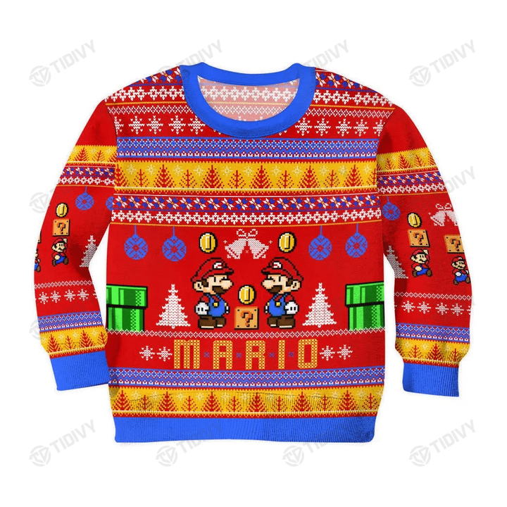 Merry Christmas Super Mario Bros Gaming The Super Mario Bros Movie Mushroom Kingdom Mario Xmas Gift Ugly Sweater