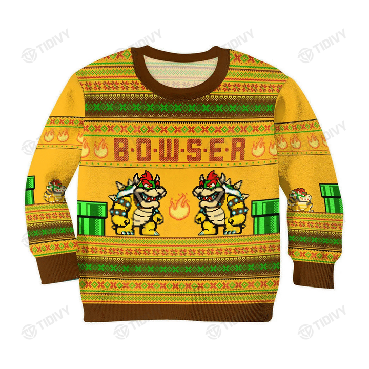 Bowser Merry Christmas Super Mario Bros Gaming The Super Mario Bros Movie Mushroom Kingdom Mario Xmas Gift Ugly Sweater