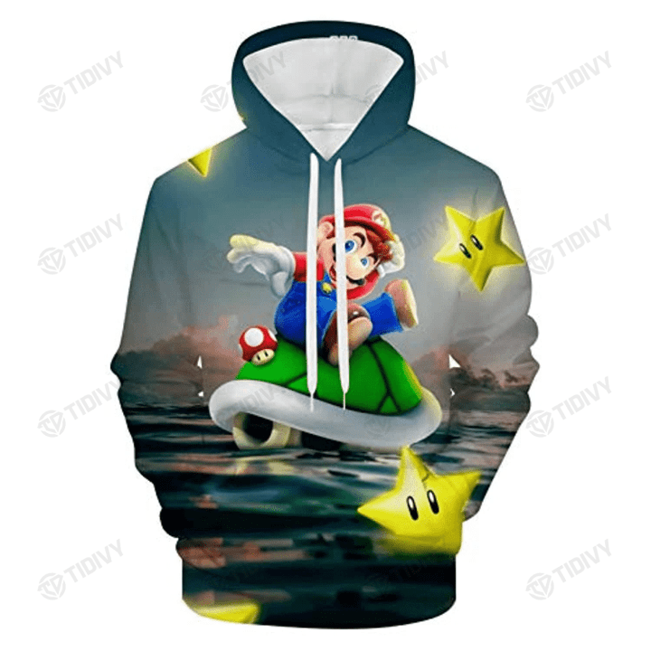 Super Mario Bros Gaming The Super Mario Bros Movie Mushroom Kingdom 3D All Over Printed Shirt, Sweatshirt, Hoodie, Bomber Jacket Size S - 5XL
