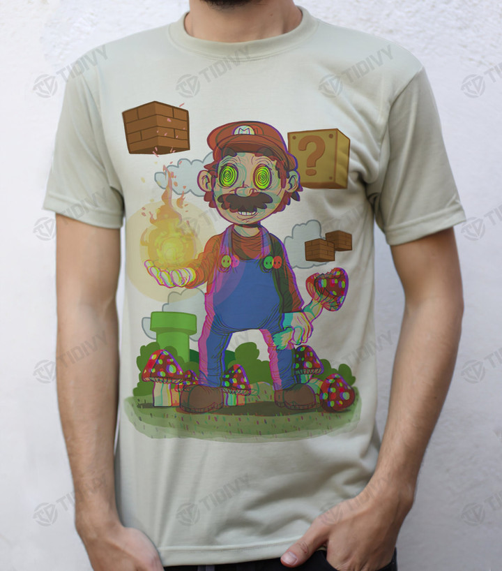 Mario Tripping Super Mario Bros Gaming The Super Mario Bros Movie Mushroom Kingdom Vintage Graphic Unisex T Shirt, Sweatshirt, Hoodie Size S - 5XL