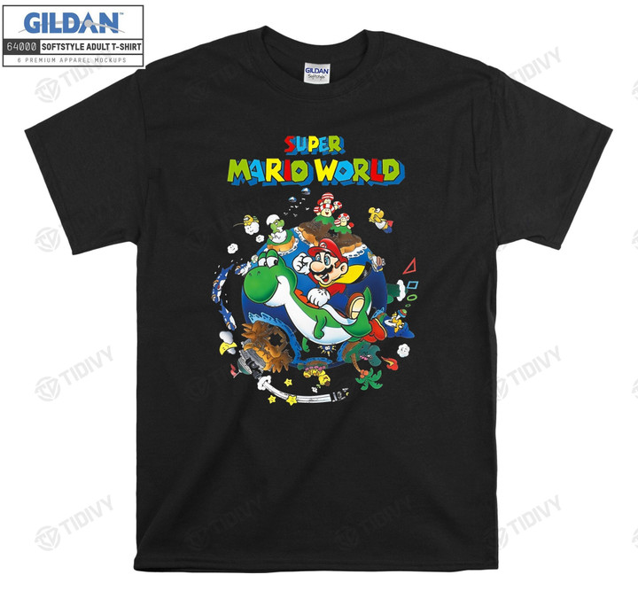 Super Mario World Yoshi Super Mario Bros Gaming The Super Mario Bros Movie Mushroom Kingdom Vintage Graphic Unisex T Shirt, Sweatshirt, Hoodie Size S - 5XL