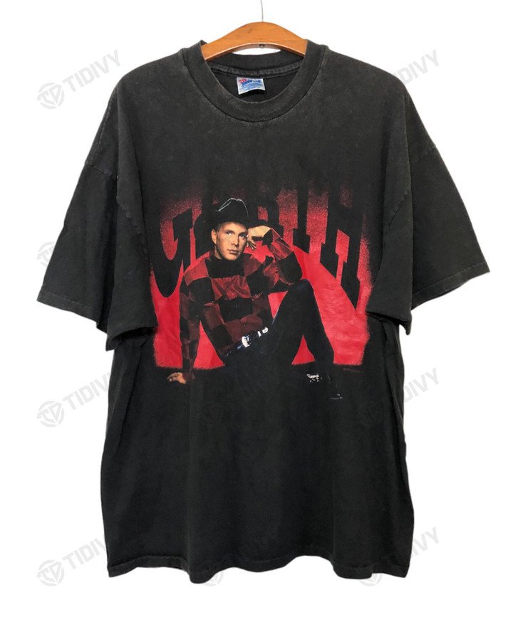 Vintage 90s Garth Brooks Promo Album Tour Country Music Vintage Rock N Roll Music Graphic Unisex T Shirt, Sweatshirt, Hoodie Size S - 5XL