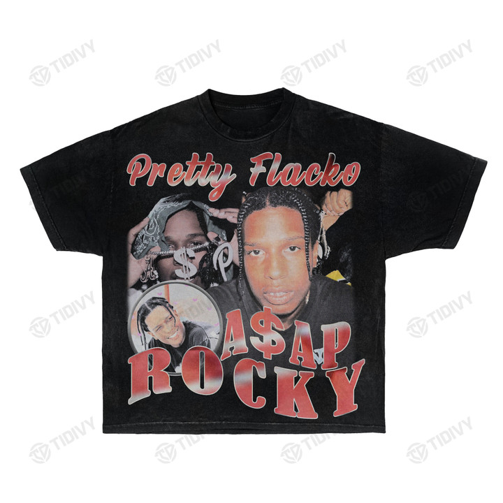 ASAP Rocky Pretty Flacko Classic Vintage Bootleg 90s Styles Graphic Unisex T Shirt, Sweatshirt, Hoodie Size S - 5XL