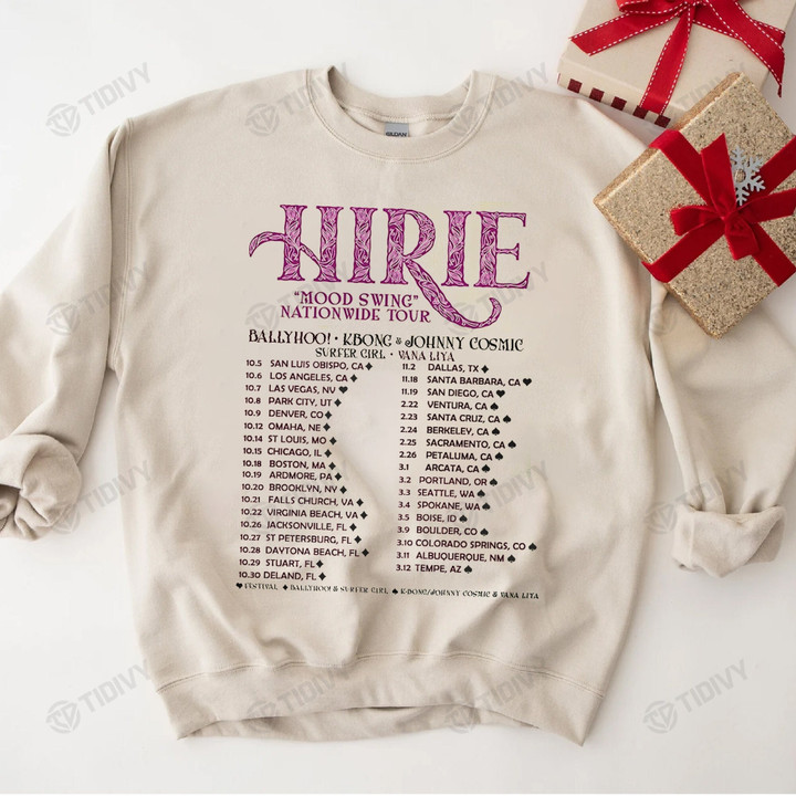 Hirie Mood Swing Nationwide Tour 2022 Hirie New 2022 Hirie Tour 2022 Mood Swing New ALbum Graphic Unisex T Shirt, Sweatshirt, Hoodie Size S - 5XL
