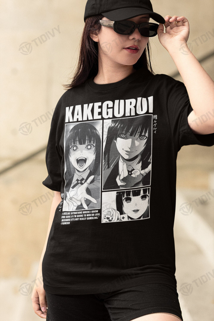 Kakegurui Yumeko Jabami Aesthetic Anime Manga Classic Retro Vintage Bootleg 90s Styles Graphic Unisex T Shirt, Sweatshirt, Hoodie Size S - 5XL
