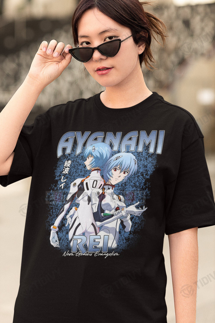 90s Rei Ayanami Neon Genesis Evangelion Anime Manga Classic Retro Vintage Bootleg 90s Styles Graphic Unisex T Shirt, Sweatshirt, Hoodie Size S - 5XL