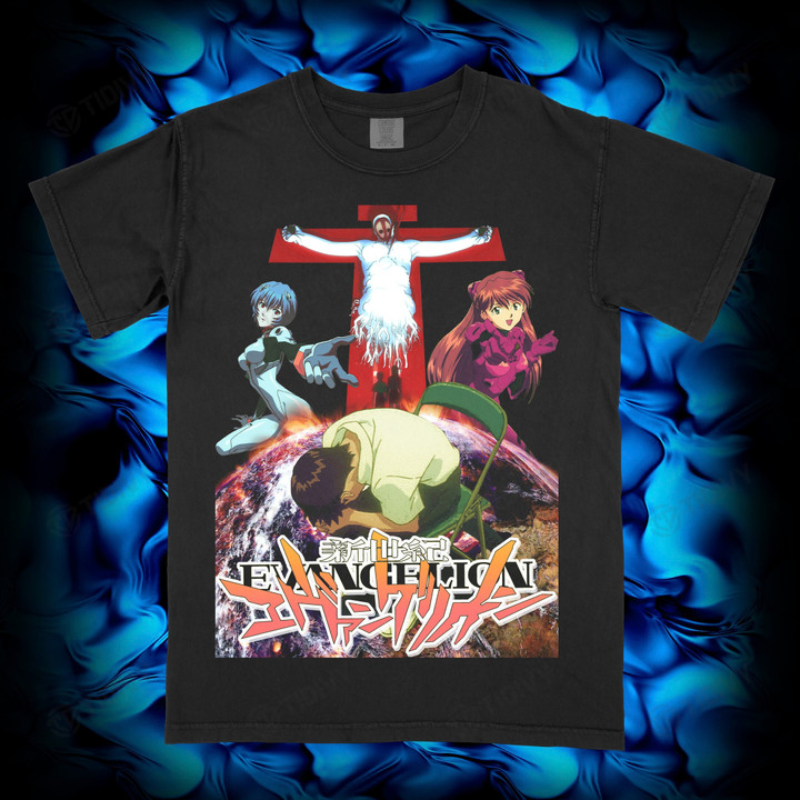 Vintage Neon Genesis Evangelion Anime Manga Classic Retro Vintage Bootleg 90s Styles Graphic Unisex T Shirt, Sweatshirt, Hoodie Size S - 5XL