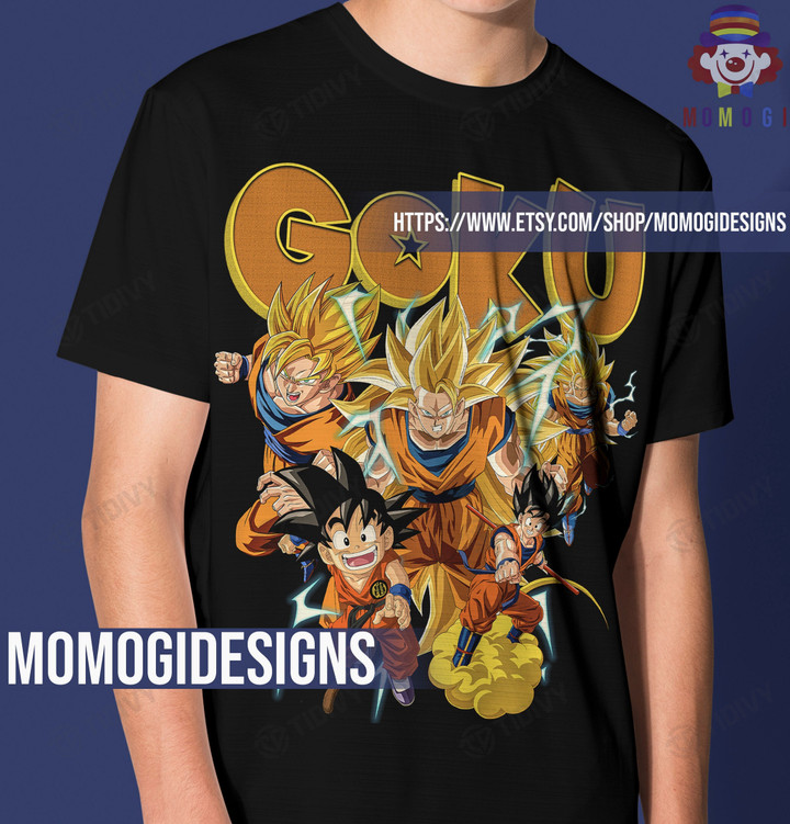 Dragon Ball Goku Anime Manga Classic Retro Vintage Bootleg 90s Styles Graphic Unisex T Shirt, Sweatshirt, Hoodie Size S - 5XL