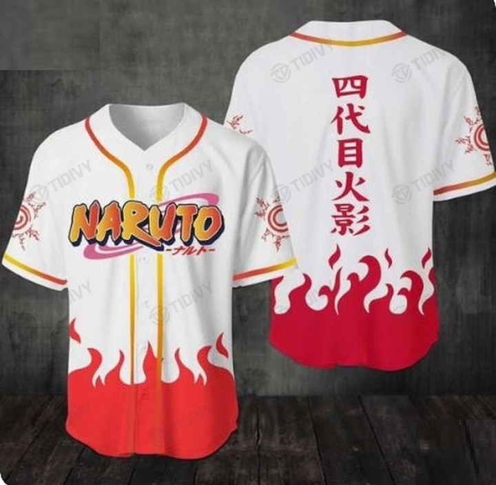 Naruto Shippuden Anime Manga Classic Retro Vintage Bootleg 90s Styles Baseball Jersey Shirt